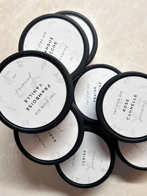 Thés noirs et verts parfumés Bio