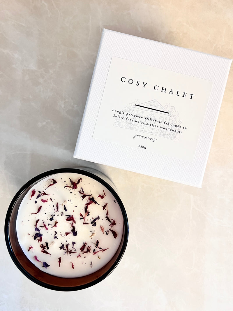 Grande bougie 3 mèches 650g