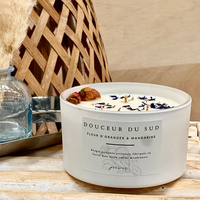 Douceur du Sud - Fleur d'Oranger & Mandarine 400g Blanc — Peonies Natural Care