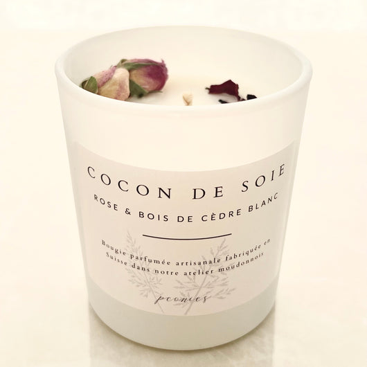 Cocon de Soie - Rose & Bois de Cèdre Blanc 160g — Peonies Natural Care