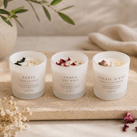 Set de 3 bougies 60g à composer