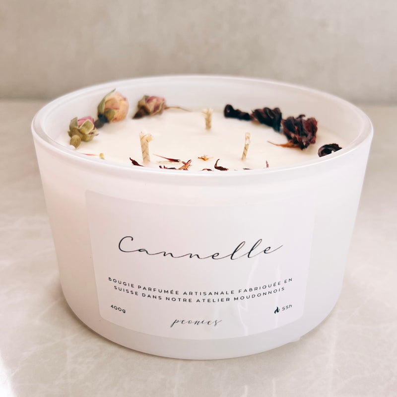 Grande bougie Cannelle 400g